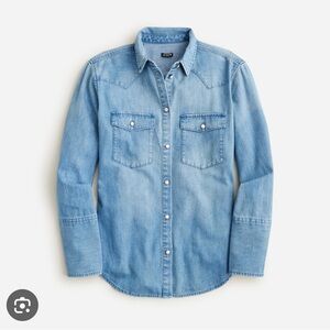 J.Crew Garçon Western Chambray Shirt